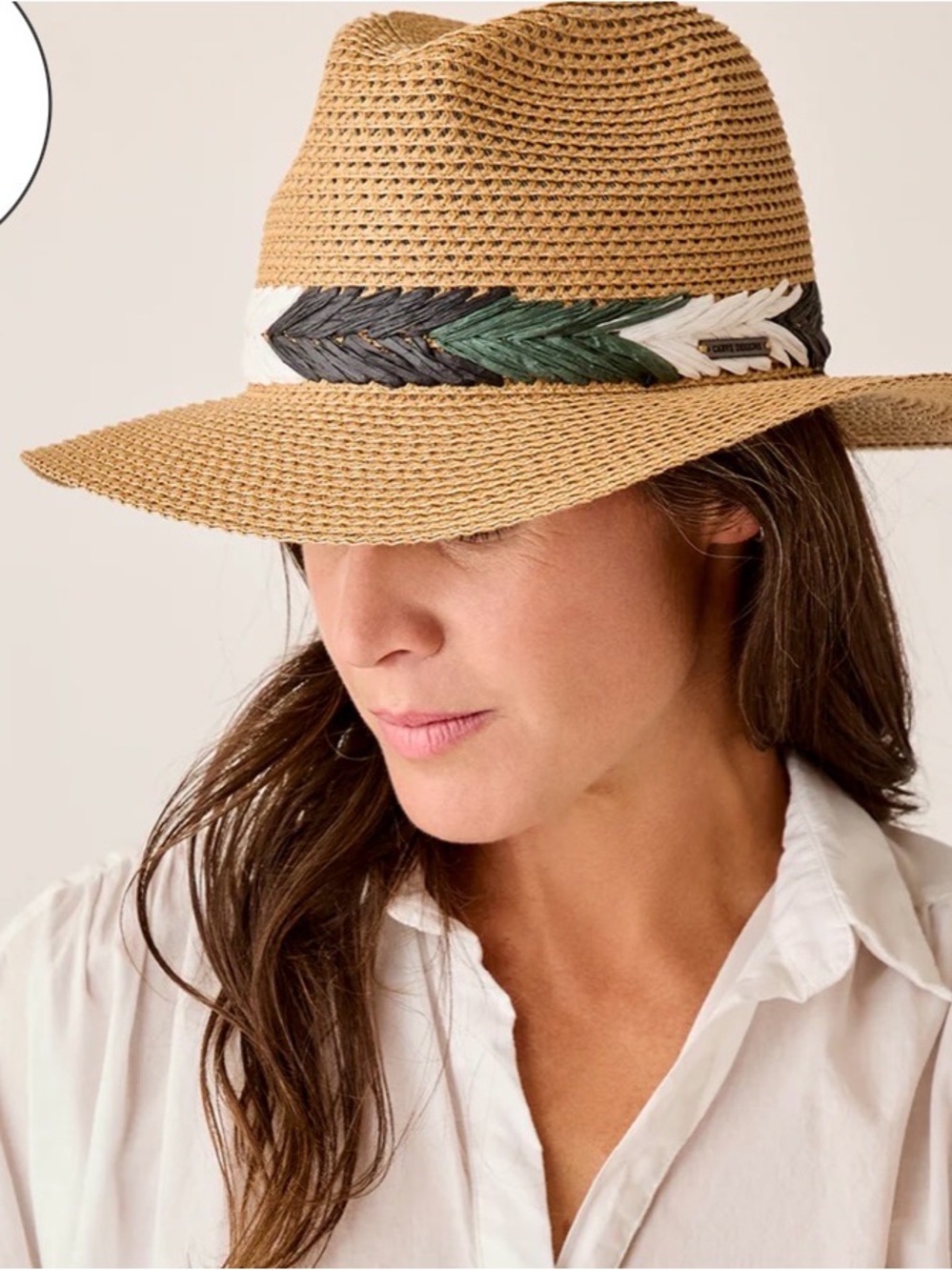 Carve Designs Dark Honey Straw Sun Hat